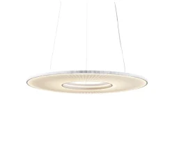 Suspension, Iris Horizontal 80, blanc, LED, dim, 2700K, 7350 lm, Ø78cm, P78cm - Dix heures dix