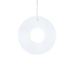 Suspension, Iris Vertical 60, blanc, LED, dim, 2700K, 5250 lm, Ø60cm, P60cm - Dix heures dix
