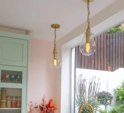 suspension, Ivy, laiton antique, Ø37,4cm, H19cm - Hudson Valley Lighting