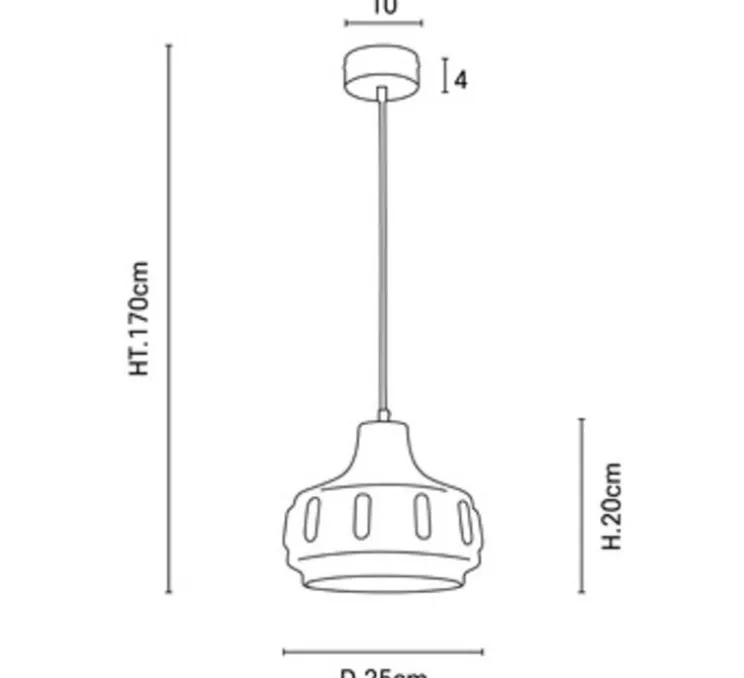 Suspension, Jimmy S, brun, Ø25cm, H20cm - Market Set