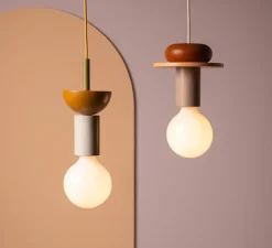 Suspension, Junit Pan, rouge, Ø12cm, H35cm - SCHNEID