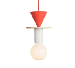 Suspension, JUNIT, Record, frêne, rouge, H25cm - SCHNEID