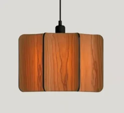 Suspension, Kactos, cerise, structure noire, L38cm, H24cm - LZF