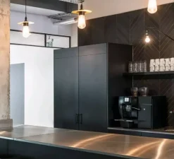 Suspension, Kai, laiton poli, verre transparent, L21cm, H22cm - Mullan Lighting