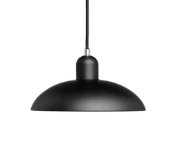 Suspension, Kaiser Idell 6631-P, noir mat, réédition de Christian Dell, Ø28,5cm, H13,5cm - Fritz Hansen