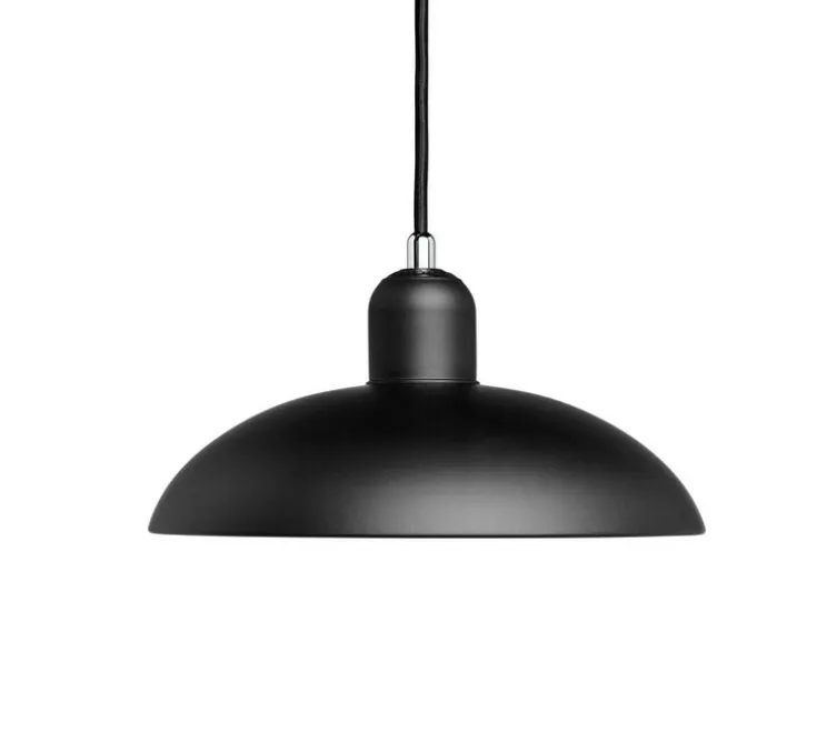 Suspension, Kaiser Idell 6631-P, noir mat, réédition de Christian Dell, Ø28,5cm, H13,5cm - Fritz Hansen
