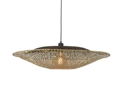 Suspension, Kalimantan L, noir et naturel, Ø87cm, H15cm - Good & Mojo