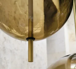 Suspension, Kandinsky, marron, Ø30cm, H80cm, LED, 2700K, 417lm - PHOLC