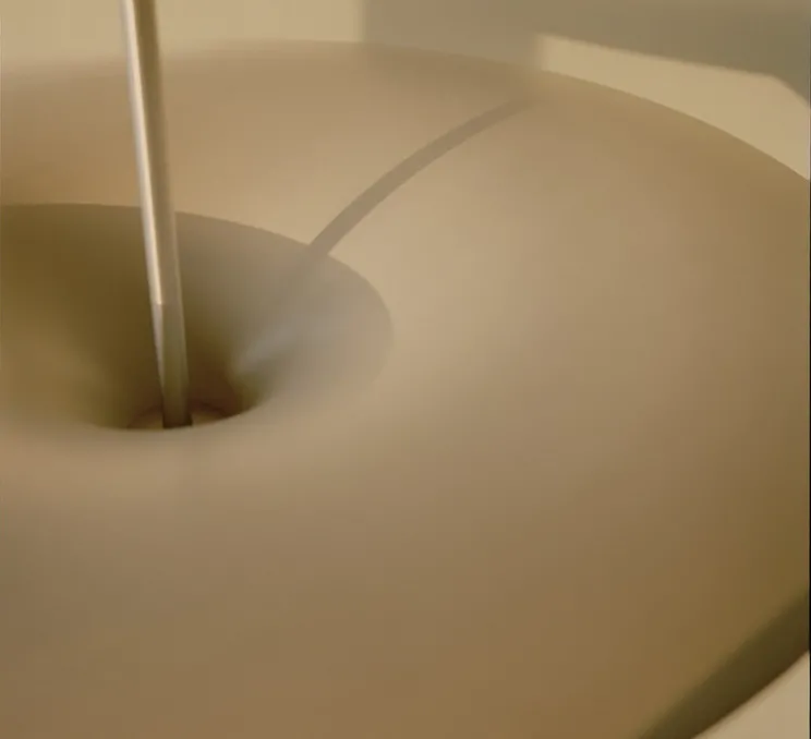 Suspension, Kantarell, nickel, LED, dim, 2700K, 1000 lm, Ø60cm, H51cm - New Works