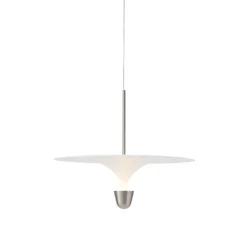 Suspension, Kantarell, nickel, LED, dim, 2700K, 1000 lm, Ø60cm, H51cm - New Works