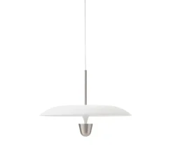 Suspension, Kantarell, nickel, LED, dim, 2700K, 1000 lm, Ø55cm, H40cm - New Works