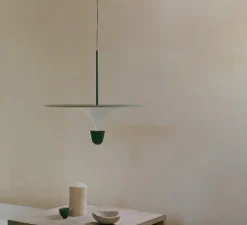 Suspension, Kantarell, noir, LED, dim, 2700K, 1000 lm, Ø60cm, H51cm - New Works