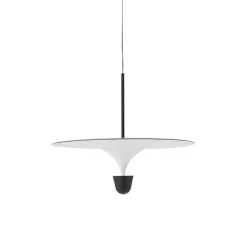 Suspension, Kantarell, noir, LED, dim, 2700K, 1000 lm, Ø60cm, H51cm - New Works