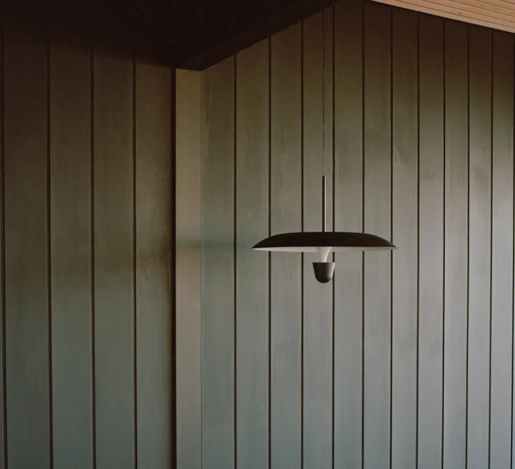 Suspension, Kantarell, noir, LED, dim, 2700K, 1000 lm, Ø55cm, H40cm - New Works