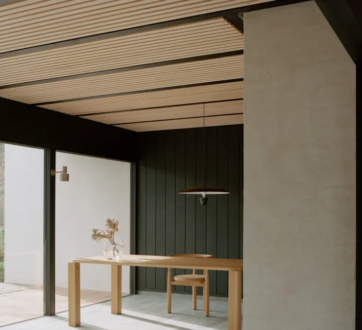 Suspension, Kantarell, noir, LED, dim, 2700K, 1000 lm, Ø55cm, H40cm - New Works