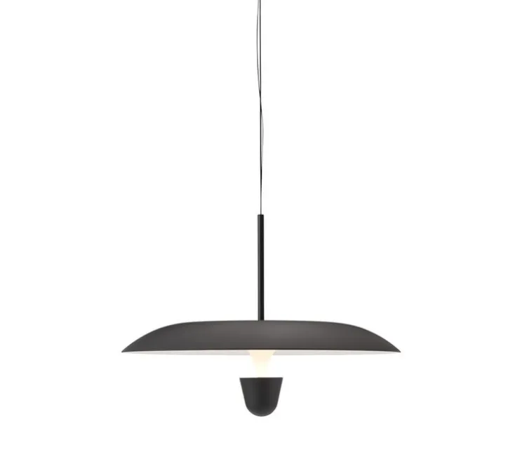 Suspension, Kantarell, noir, LED, dim, 2700K, 1000 lm, Ø55cm, H40cm - New Works