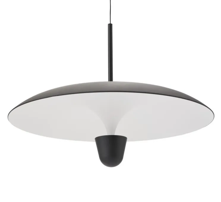 Suspension, Kantarell, noir, LED, dim, 2700K, 1000 lm, Ø55cm, H40cm - New Works