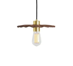 Suspension, Kapok, fer rouge, or, Ø27cm, H9,5cm - Mullan Lighting