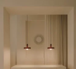 Suspension, Keops S, rouge brique, Ø28cm, H21,5cm - LEDS C4