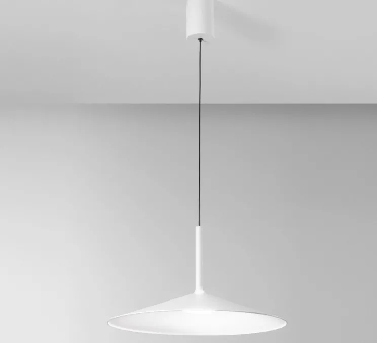 Suspension, Khan, blanc, LED, dim, 2700-3000-4000K, 2405 lm, Ø48cm, H200cm maximum - Nedgis
