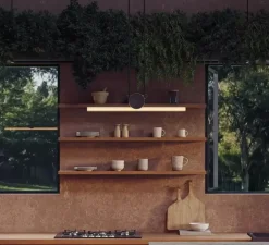 Suspension, Kilter, laiton, IP44, LED, 2200K, 375 lm, L64cm, H12,2cm - Tala