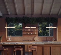 Suspension, Kilter, laiton, IP44, LED, 2700K, 375 lm, L64cm, H12,2cm - Tala