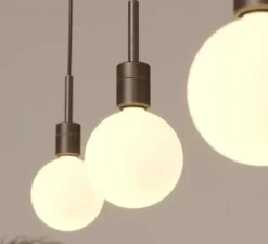 Suspension, Kit 4, bronze, Ø11cm, H7cm - Astro