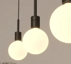 Suspension, Kit 4, noir mat, Ø11cm, H7cm - Astro