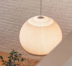 Suspension, Knit, 7475, beige, LED, dim, Dali, 2700K, 4782 lm, Ø65cm, H50cm - Vibia