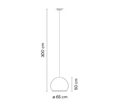 Suspension, Knit, 7475, beige, LED, dim, 1-10V, 2700K, 4782 lm, Ø65cm, H50cm - Vibia