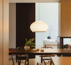 Suspension, Knit, 7470, beige, LED, dim, Dali, 2700K, 4782 lm, Ø65cm, H39cm - Vibia