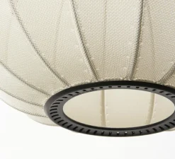 Suspension, Knit-wit, rond, blanc perle, Ø60cm, H55cm - Made by Hand