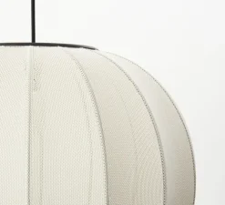 Suspension, Knit-wit, rond, blanc perle, Ø60cm, H55cm - Made by Hand