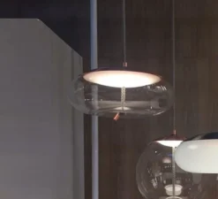 Suspension, Knot disco, transparent, cuivre , Ø50cm - H24,5cm - Brokis