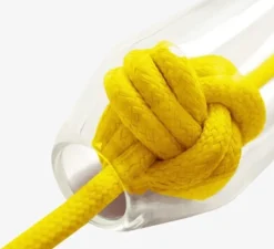 Suspension, Knot Large, jaune, Ø19,5cm, H22,4cm - Vitamin