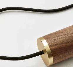 Suspension, Knuckle, noyer, Ø5cm, H8cm - Tala