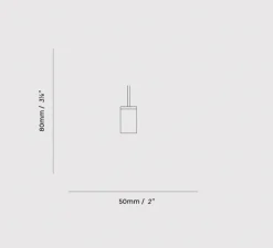 Suspension, Knuckle, noyer, Ø5cm, H8cm - Tala