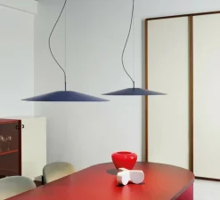 Suspension, Koinè, bleu, LED, dim, coupure de phase, 2700K, Ø37cm, H8cm - Luceplan