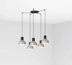 Suspension, Kombo 200 5L, gris, 5*Ø20cm, H20cm - Faro