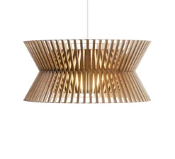 Suspension, Kontro 6000, bois, marron, LED, Ø45cm, H21cm - Secto Design