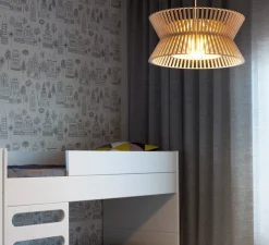 Suspension, Kontro 6000, bouleau naturel, LED, Ø45cm, H21cm - Secto Design