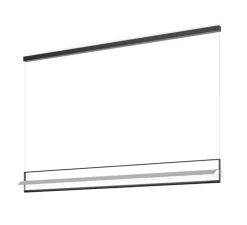 Suspension, Kontur 6438, blanc et noir, LED, 2700K, 3876lm, Ø16cm, H162cm - Vibia