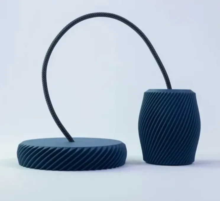 Suspension, Korto, bleu, Ø8,1cm, H9,5cm - Alucyne