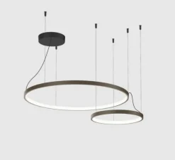 Suspension, Kujo 3.1, bronze, LED, dim, 2700K, 3100 lm, Ø75,6cm, H30cm - Wever&Ducré