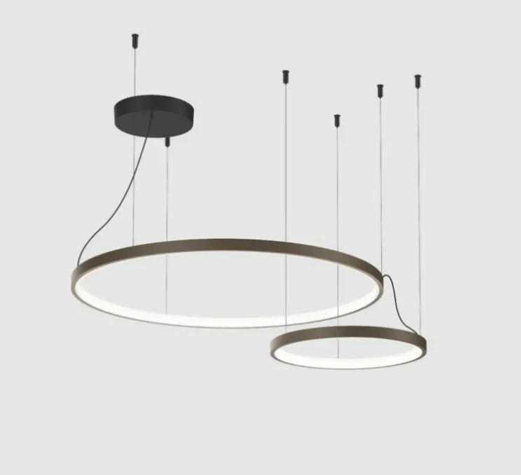 Suspension, Kujo 3.1, bronze, LED, dim, 2700K, 3100 lm, Ø75,6cm, H30cm - Wever&Ducré