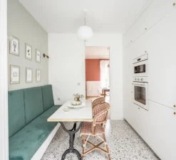 Suspension, Kushi 16, blanc et laiton, Ø16cm, H26cm - KDLN