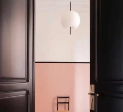 Suspension, Kushi 33, blanc, noir, Ø33cm, H56cm - KDLN