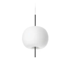 Suspension, Kushi 33, blanc, noir, Ø33cm, H56cm - KDLN