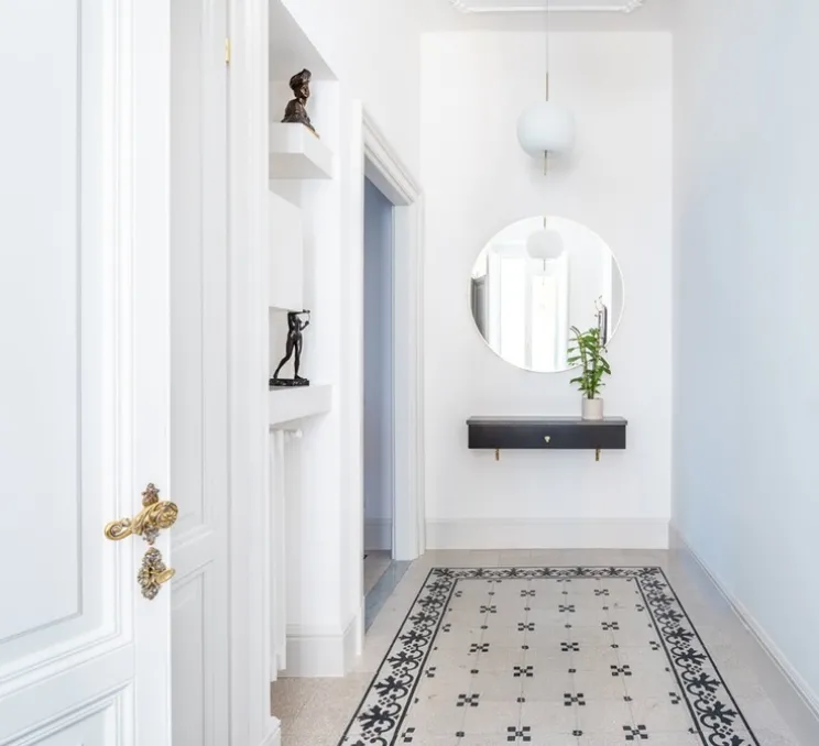 Suspension, Kushi XL, cuivre, blanc, Ø43cm, H65cm - KDLN