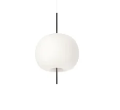 Suspension, Kushi XL, noir et blanc, Ø43cm, H65cm - KDLN